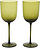 Host Vinglas för rött vin, mossgrön, 2 st