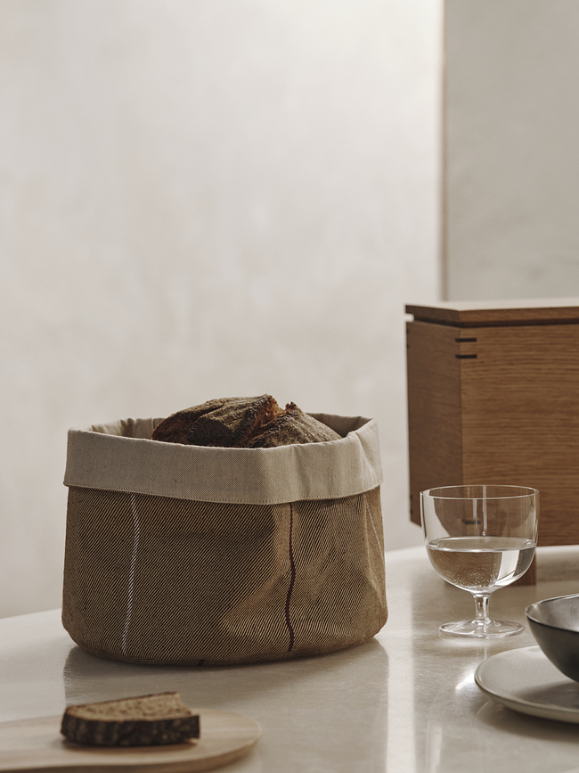 Ito Panier de Rangement, rond, naturel