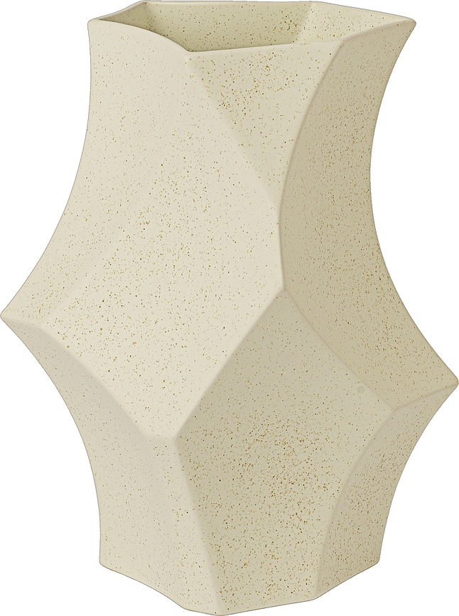 Jarrón Cueva 26 cm, blanco roto