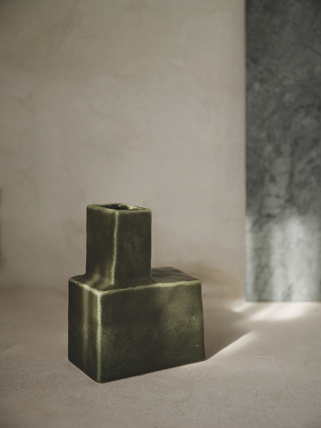 Jarrón Koa, 20 cm, verde