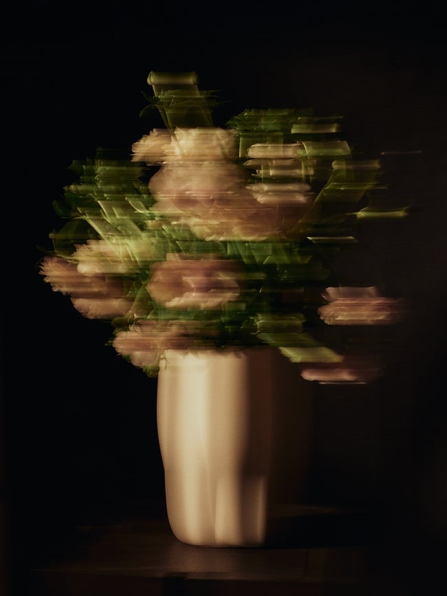 Jarrón Nium blanco roto