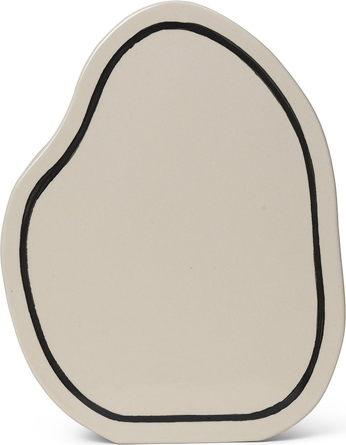 Jarrón Paste Rounded, blanco roto