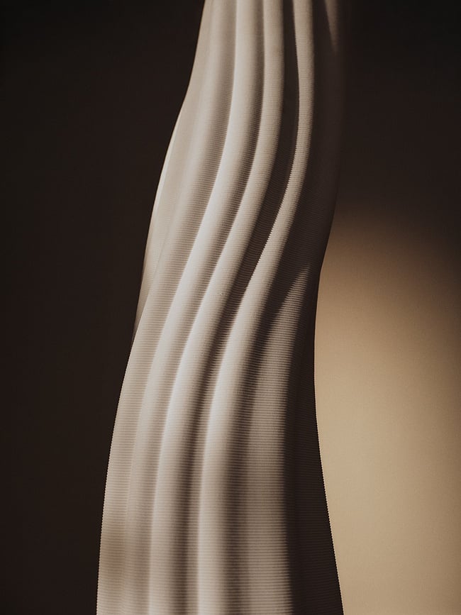 Jarrón Rylith 70 cm, blanco roto