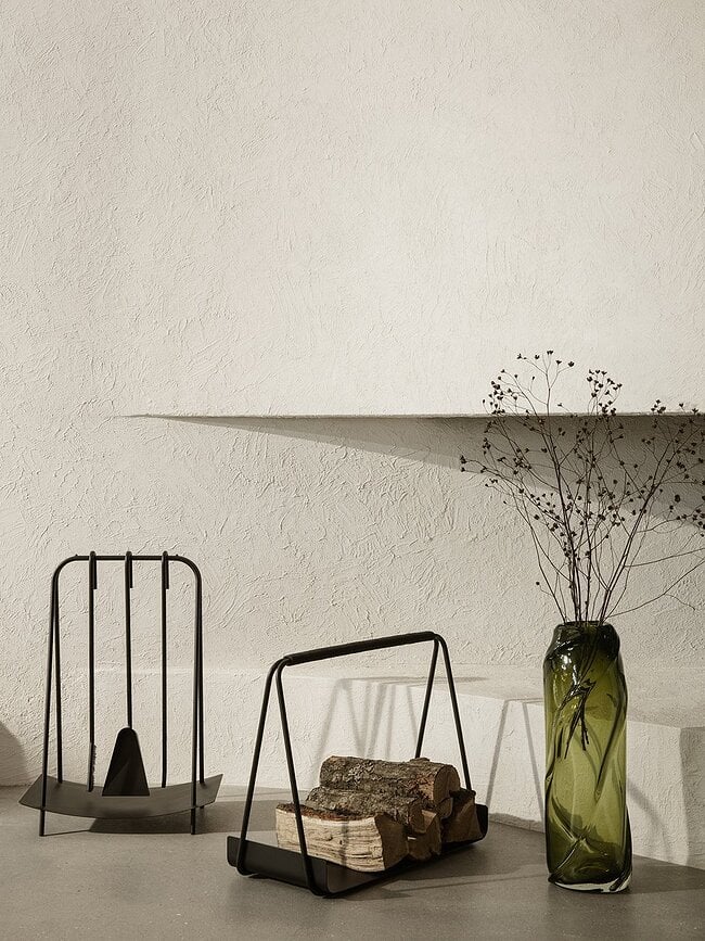 Jarrón reciclado Water Swirl, verde claro