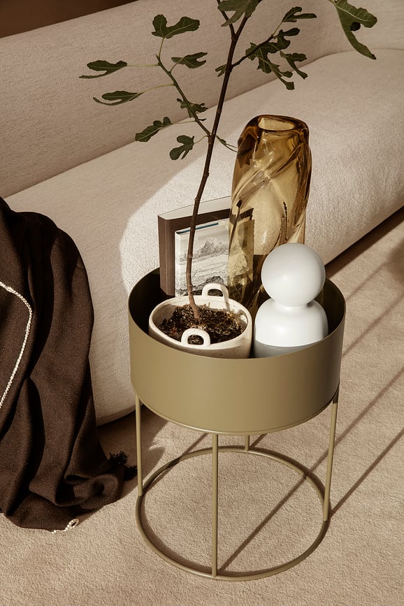 Jarrón reciclado Water Swirl, verde claro