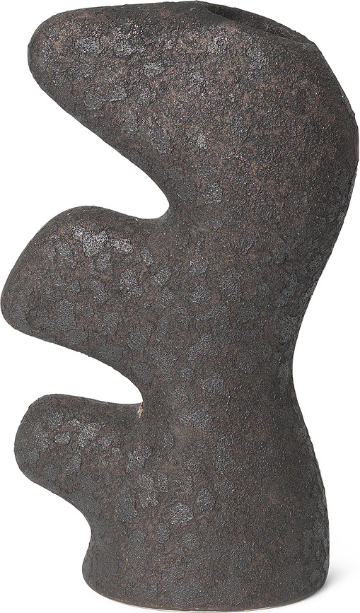 Jarrón Yara, 24 cm, gris oscuro