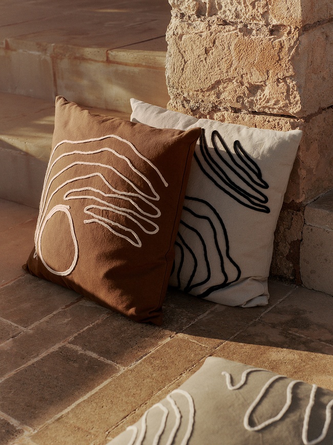 Jot Μαξιλαροθήκη διακοσμητική, 50 x 50 εκ., καφέ