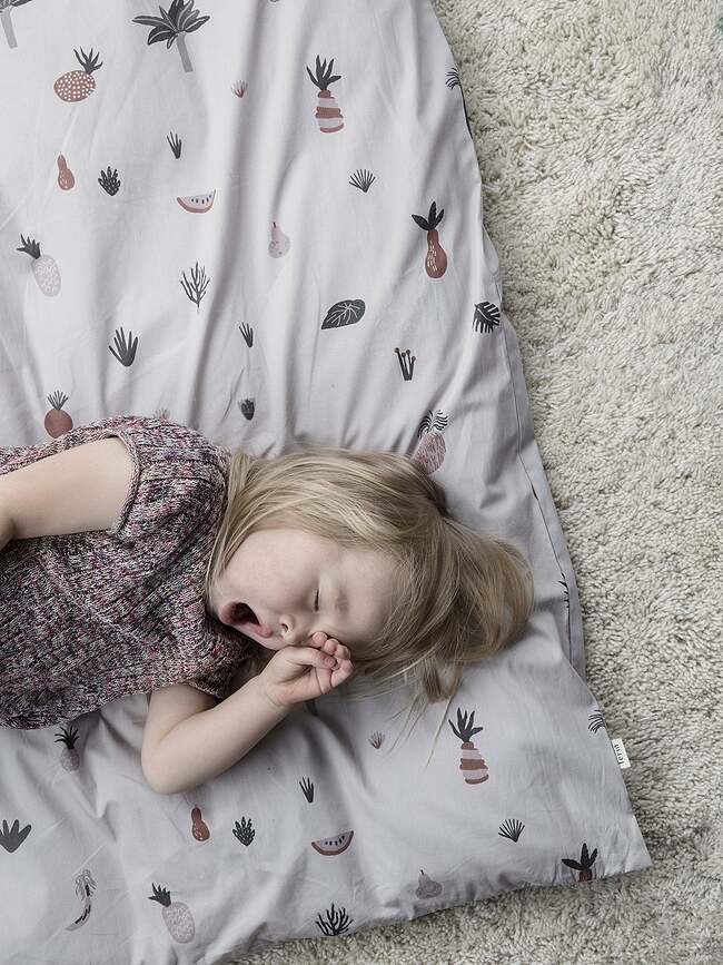 Juego de Cama Infantil Fruiticana, funda nórdica 70 x 100 cm, funda de almohada 40 x 45 cm