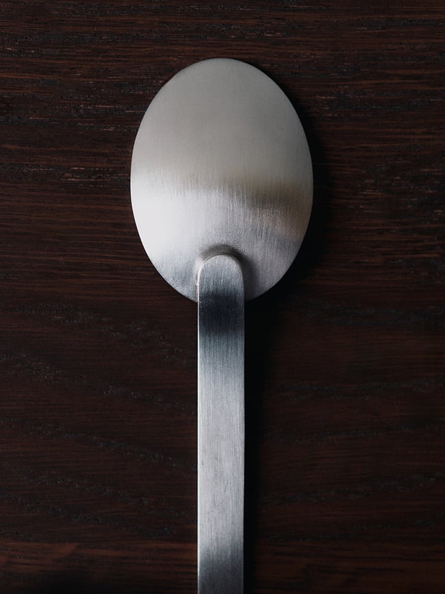 Juego de cubiertos de acero cepillado Stelo, Set de 4 piezas