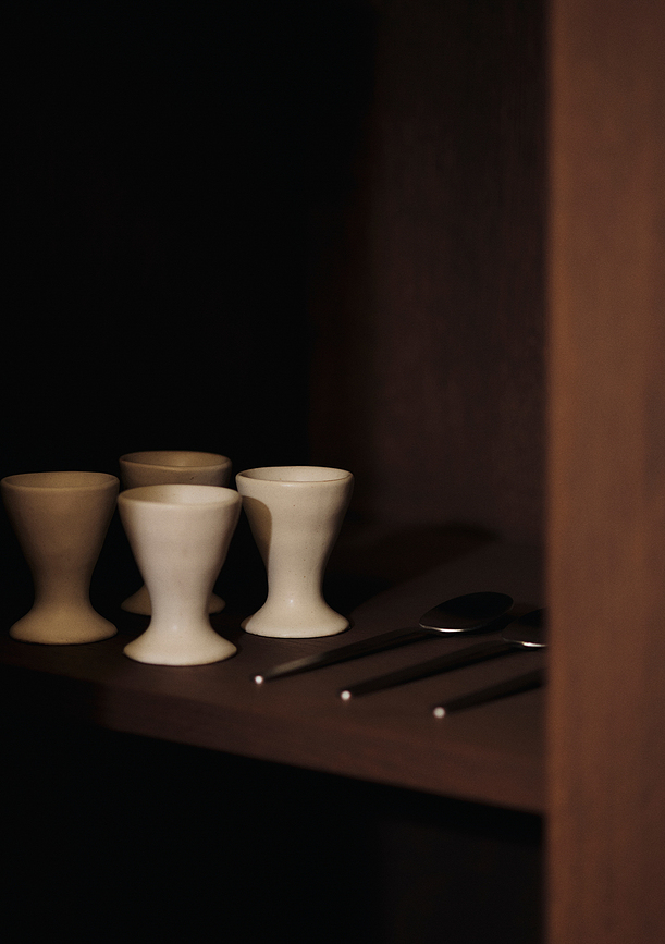 Juego de cubiertos de acero cepillado Stelo, Set de 4 piezas