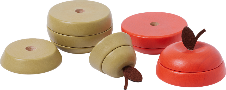 Juego de Puzles Ferm Living, manzana y pera, 2 unidades