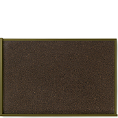 Kant Pinnwand aus Kork 63 x 96 cm olivenfarben