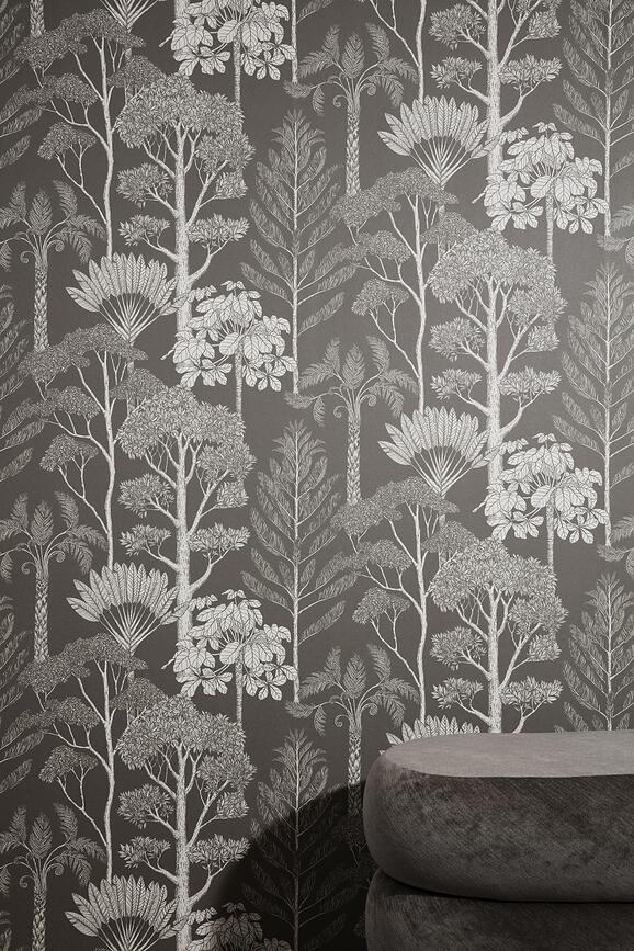 Katie Scott Trees Wallpaper cream