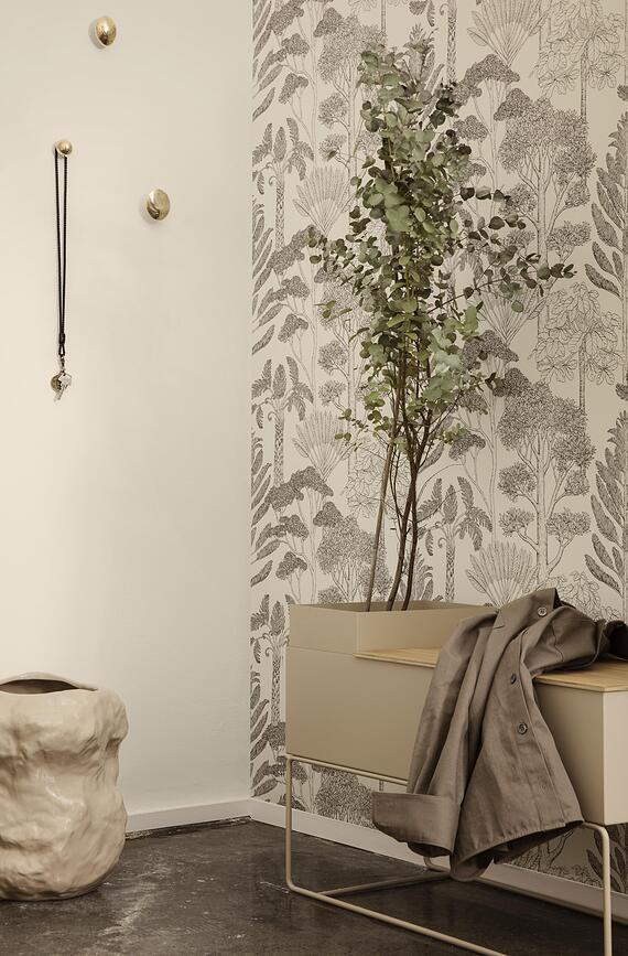 Katie Scott Trees Wallpaper cream