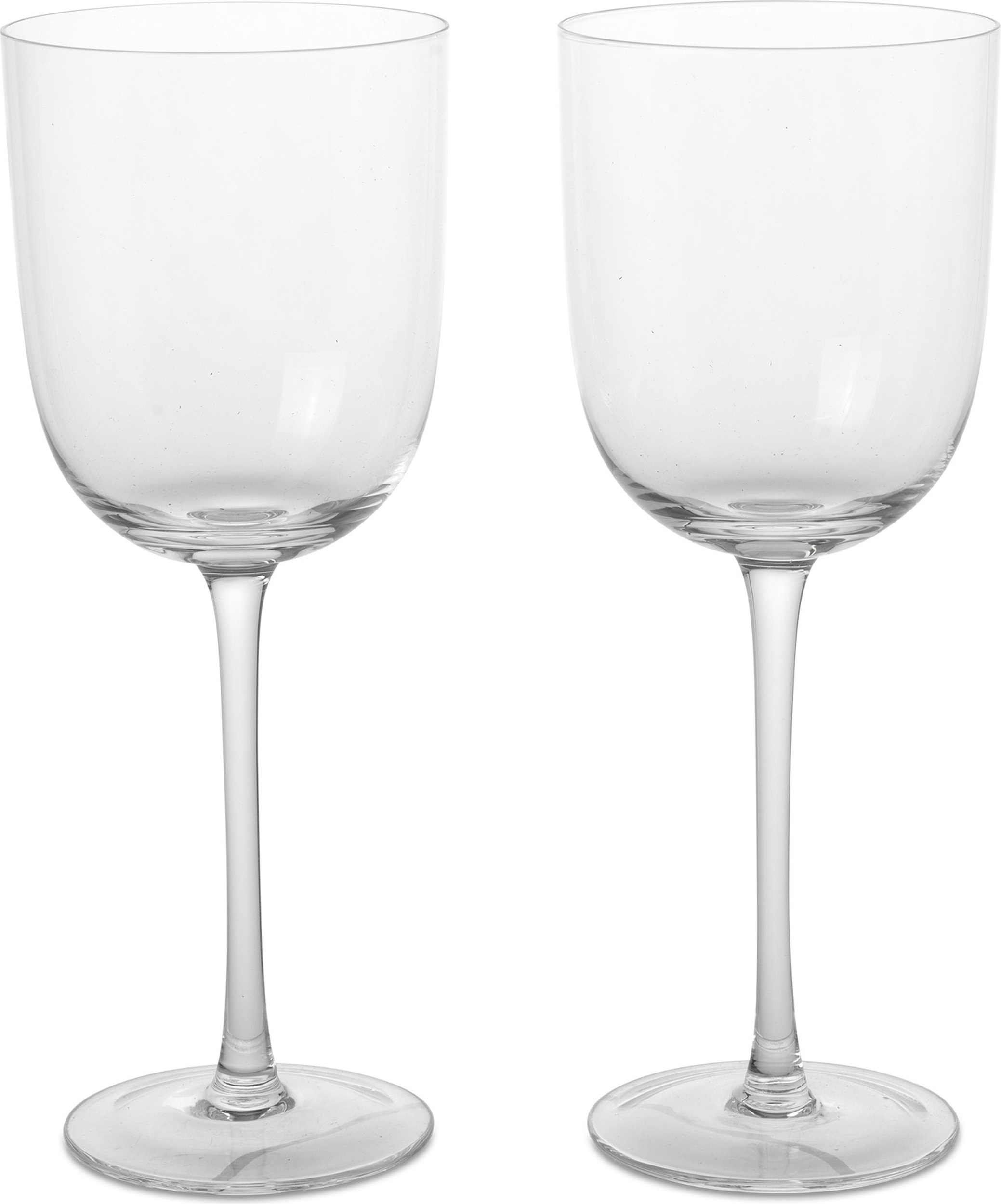 Ferm Living - Host White Wine Glasses - Set of 2 - Moss Green