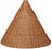 Klosz Dou 45 cm rattanowy