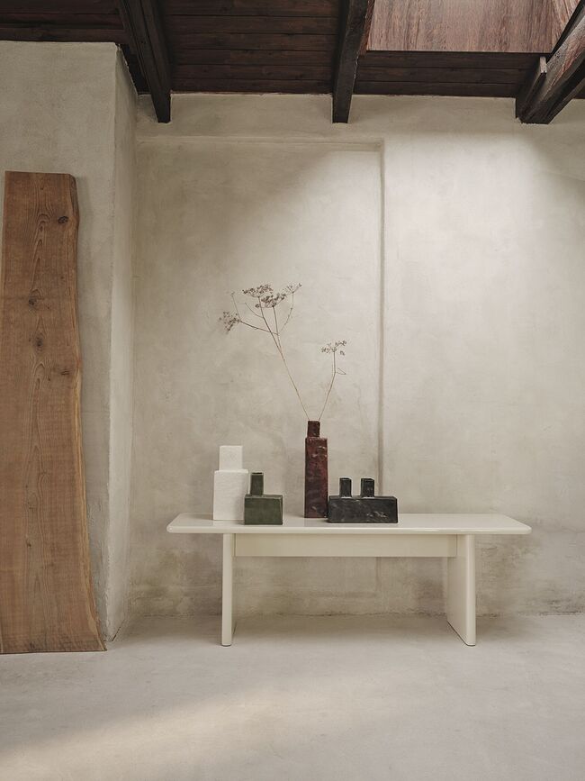 Koa Vase 29 cm, blanc cassé