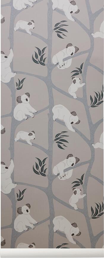 Koala Wallpaper grey