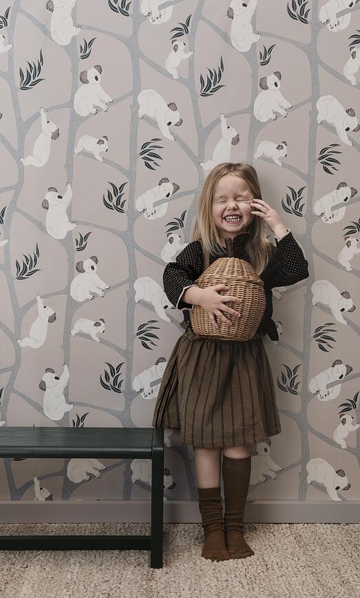 Koala Wallpaper grey