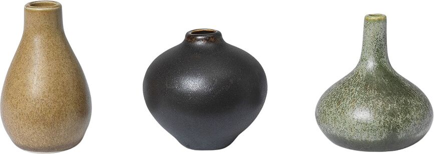 Komo Vases mini, colorés, Lot de 3
