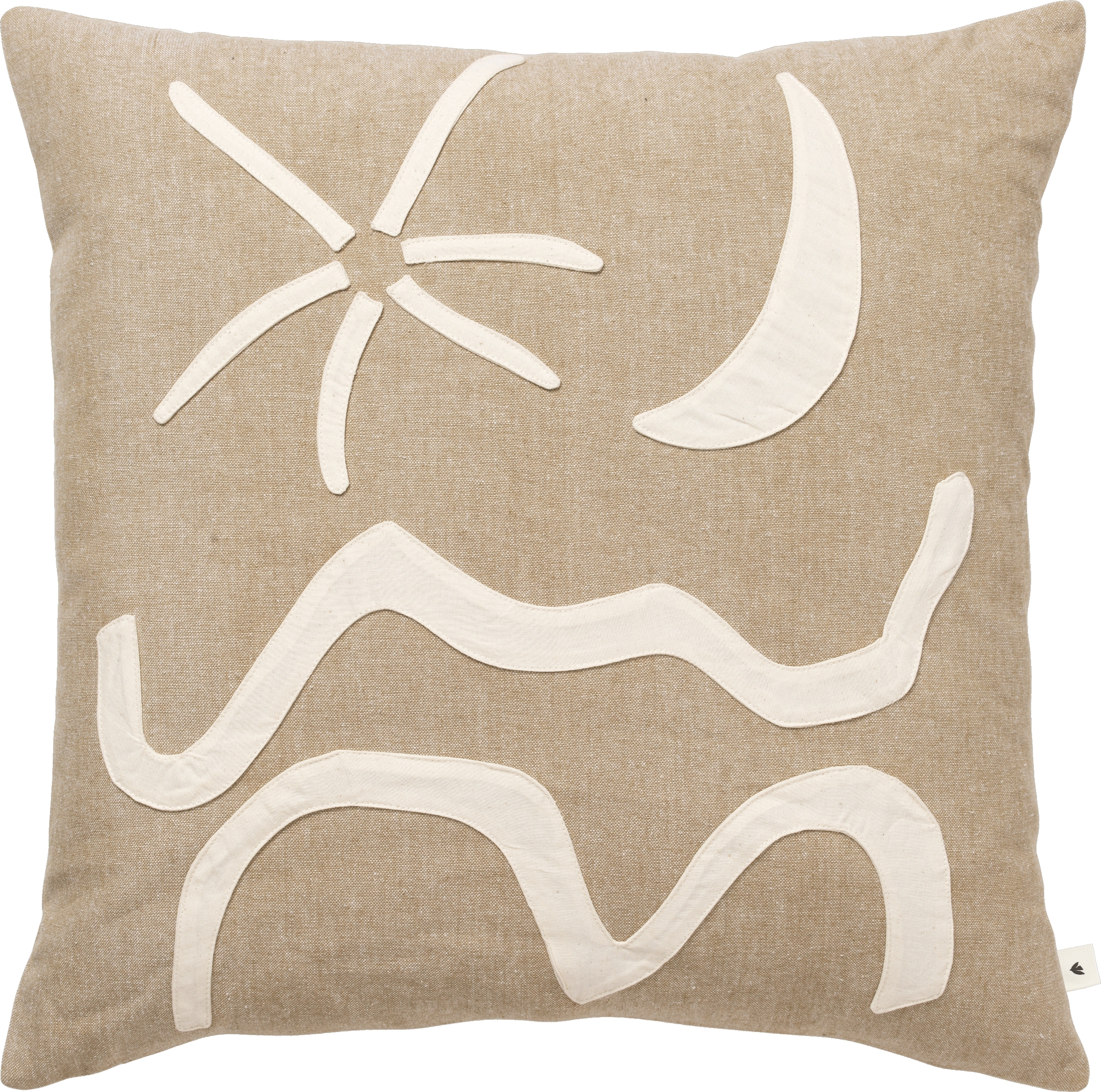 Kove Dekoratives Kissen 50 x 50 cm hellbraun