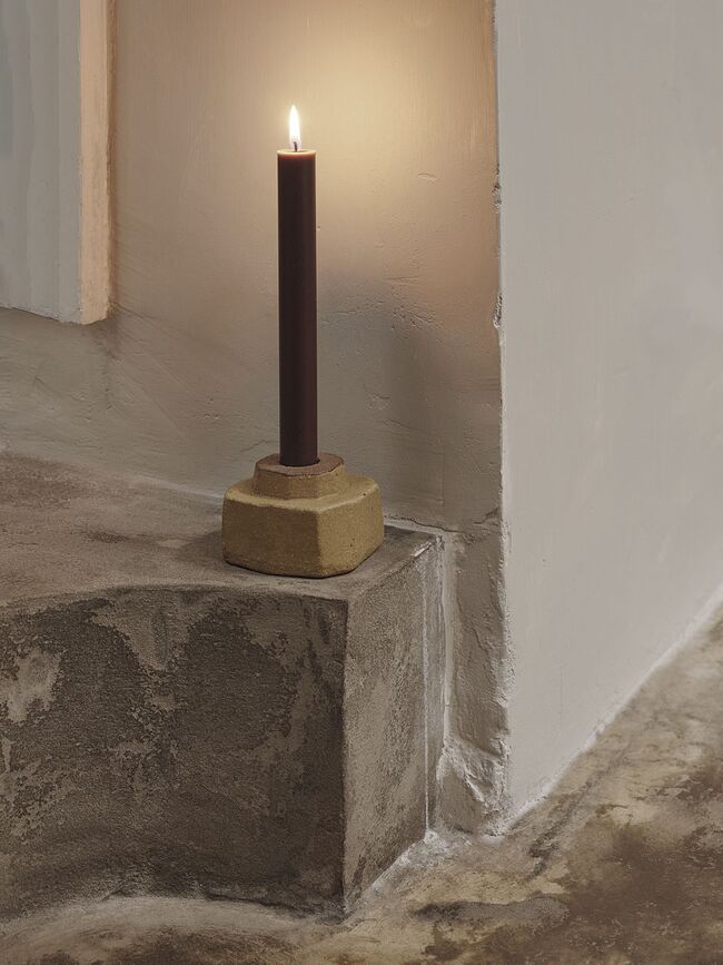 Kurinu Bougeoir pour bougie classique, terracotta