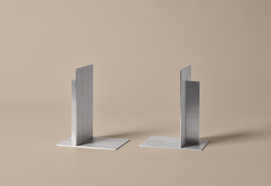 Lager Oporniki za knjige, aluminij, 2 kosa