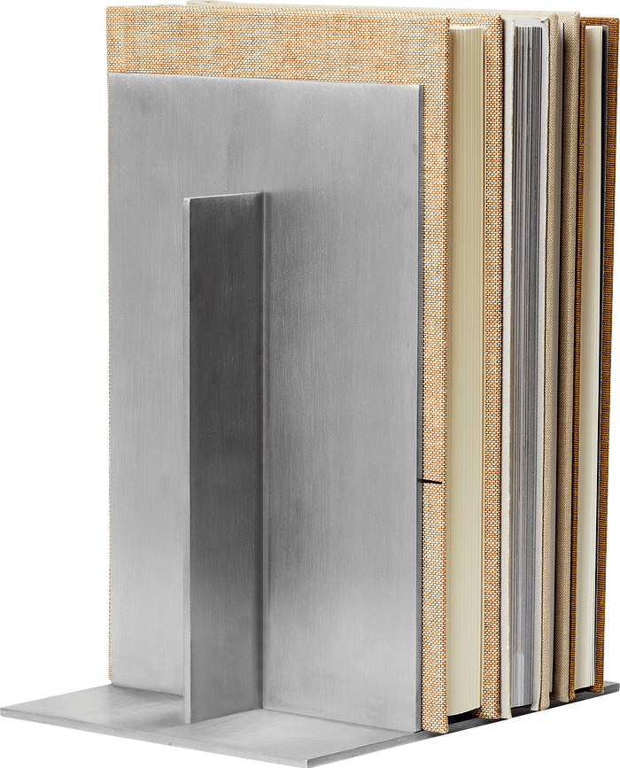 Lager Serre-livres en aluminium, Lot de 2