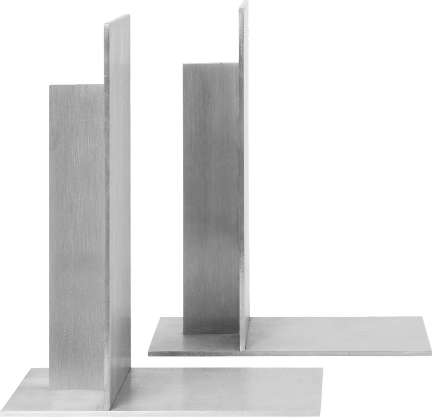 Lager Serre-livres en aluminium, Lot de 2