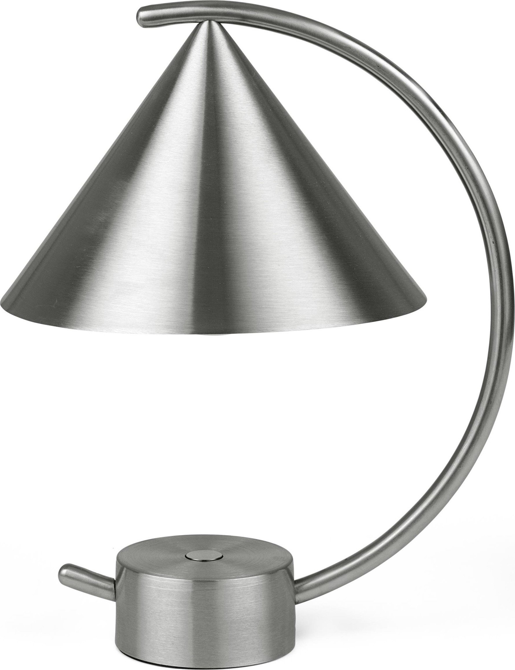 Lampa stołowa Meridian stal szczotkowana