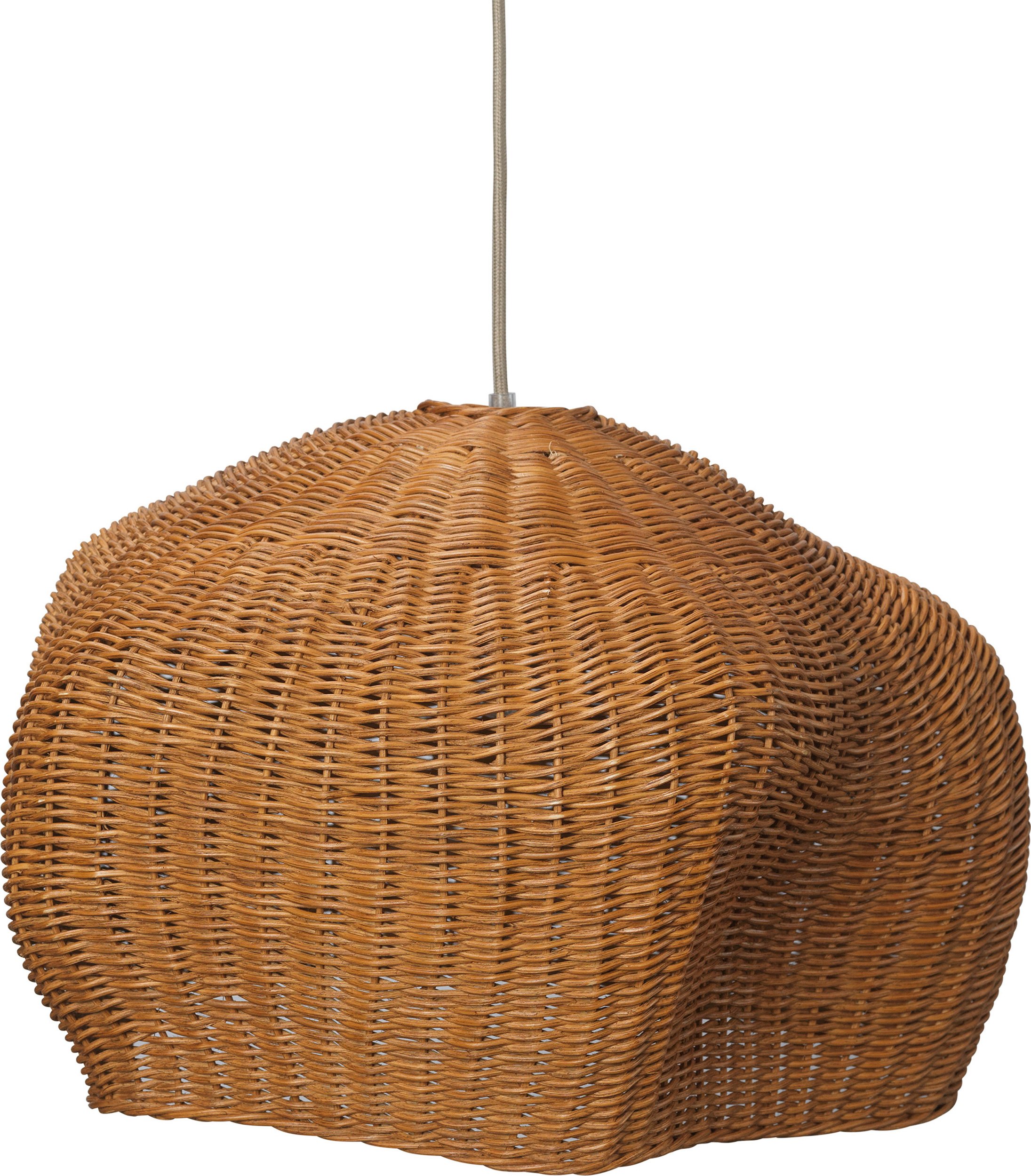 Lampa wisząca Drape 47 cm rattanowa