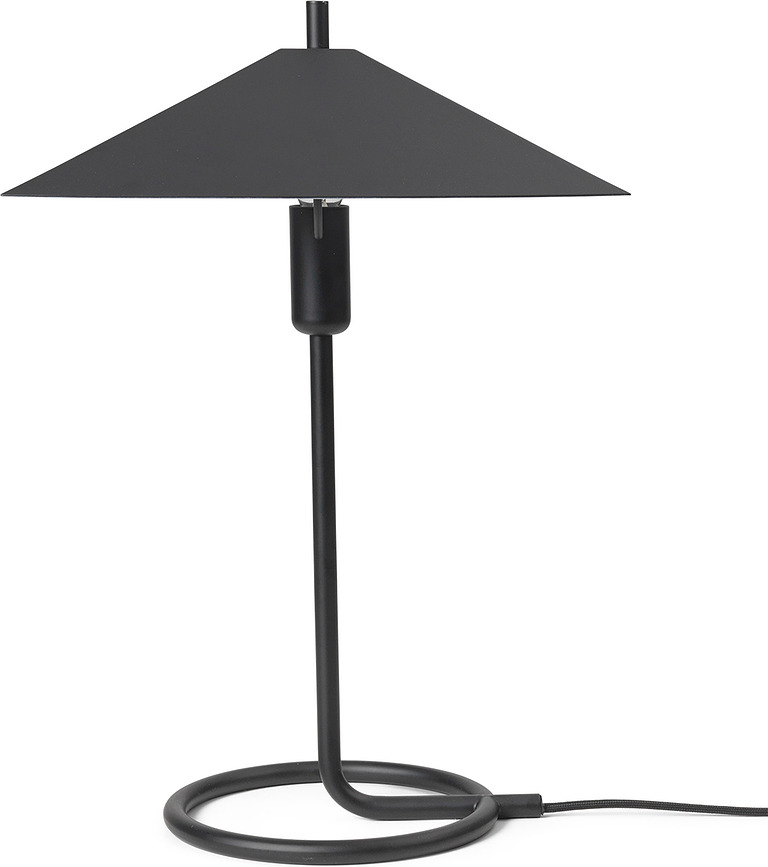 Lampada da scrivania Filo Square nera