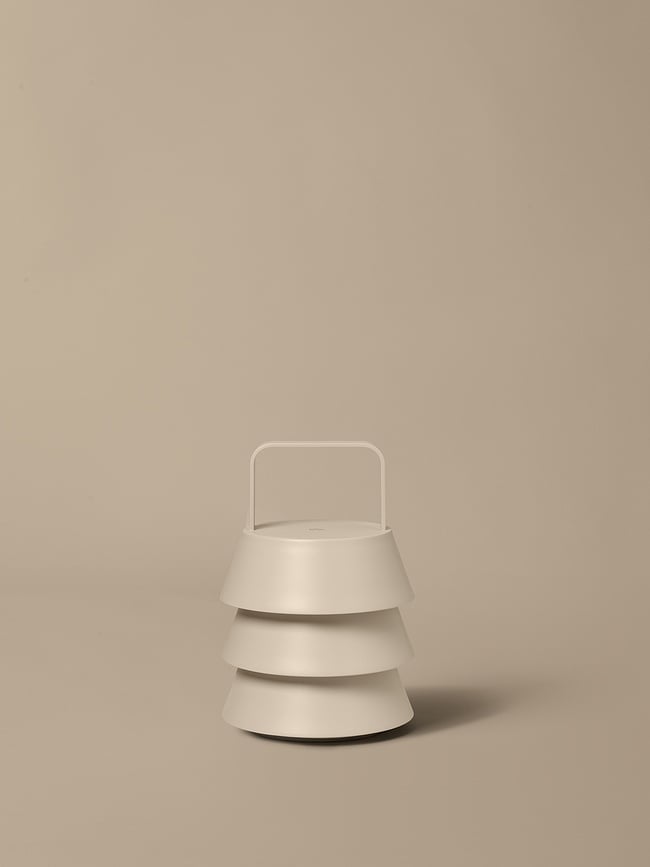 Lámpara de mesa inalámbrica Luver, beige