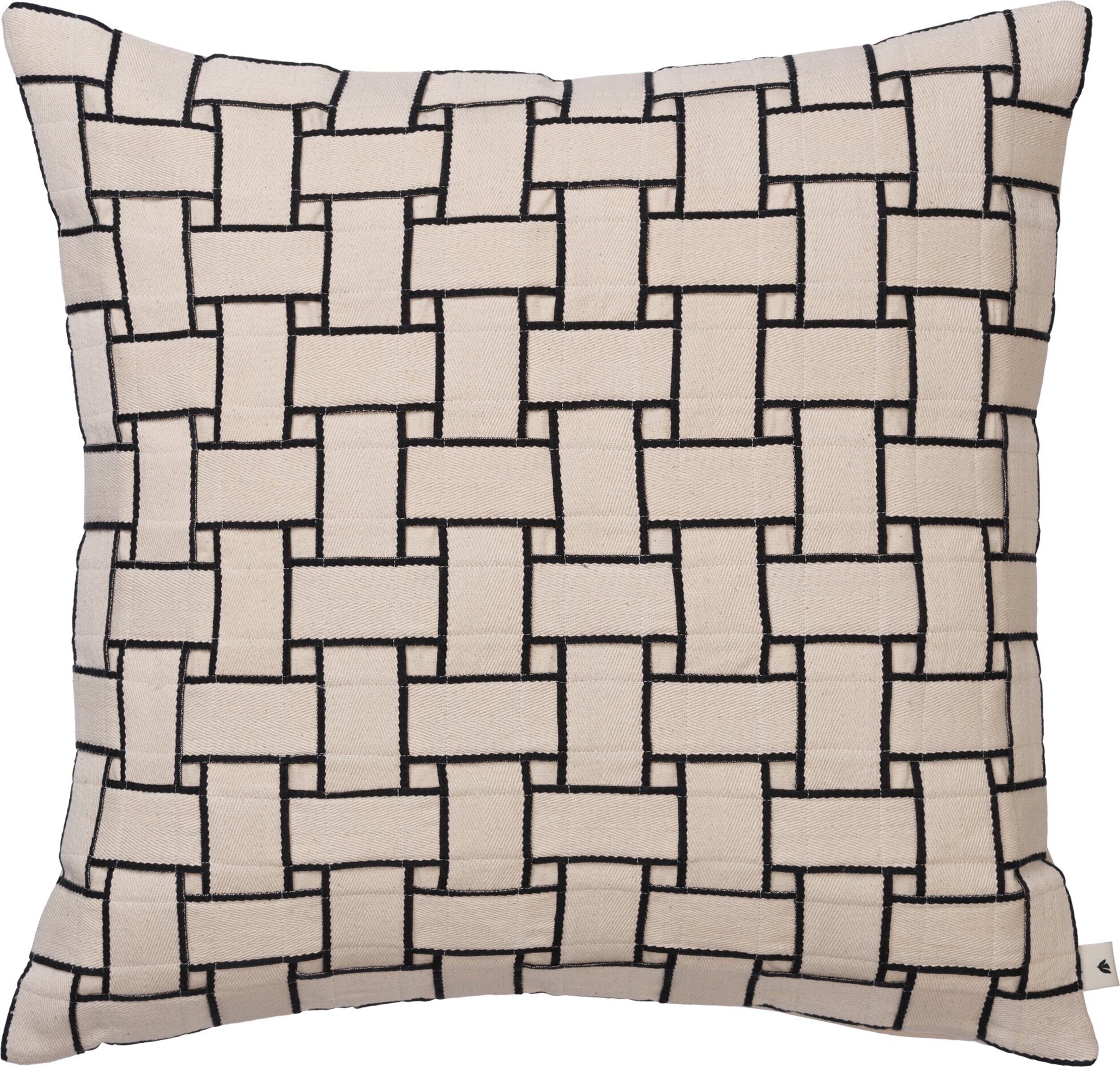 Lattice Kissen 50 x 50 cm, creme-schwarz