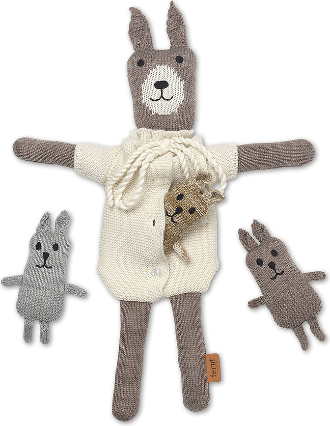 Lee Rabbit Family Kuscheltiere aus Merinowolle 4 St.