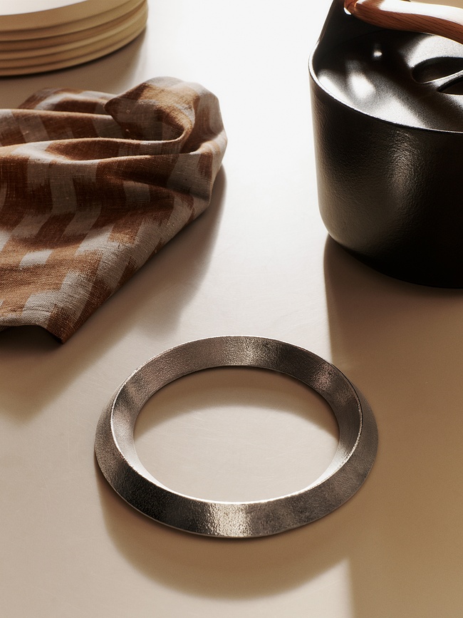 Levee Sous-plat, laiton antique