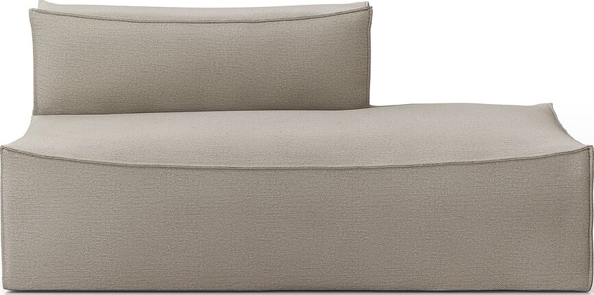Leżanka lewostronna Catena Cotton Linen 170 cm beżowa