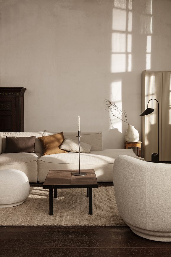 Linen Coussin 50 x 50 cm, marron clair