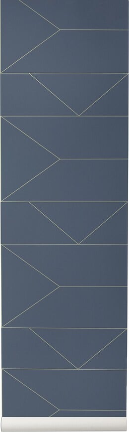 Lines Tapeta granatna