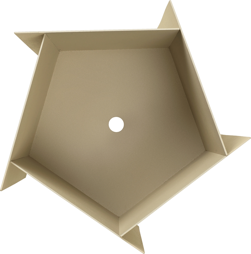 Macetero Fragma, 49 cm, beige