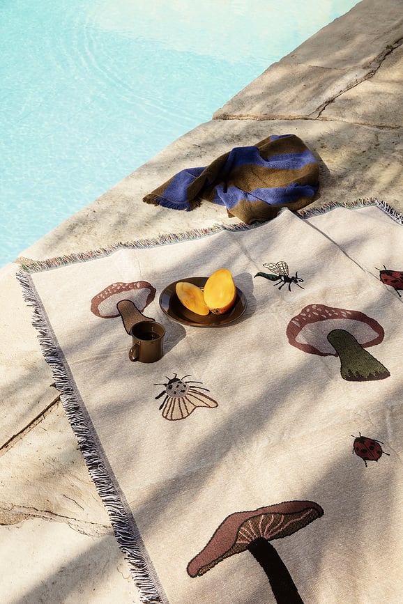 Manta infantil bordada Forest, 120 x 170 cm