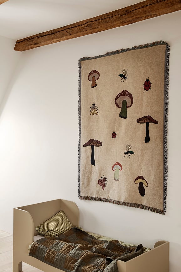 Manta infantil bordada Forest, 120 x 170 cm