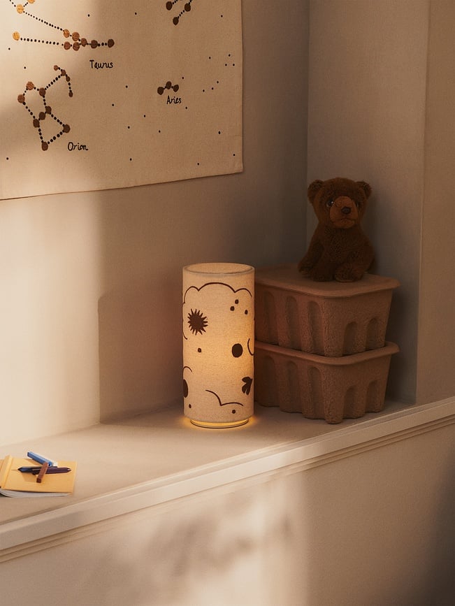 Mapa de pared Constellation, constelaciones, 70 x 100 cm, beige