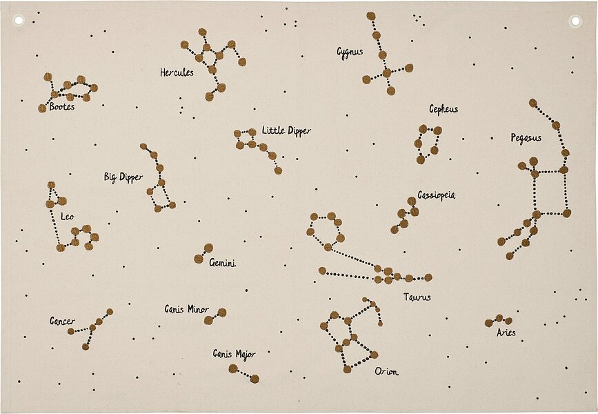 Mapa de pared Constellation, constelaciones, 70 x 100 cm