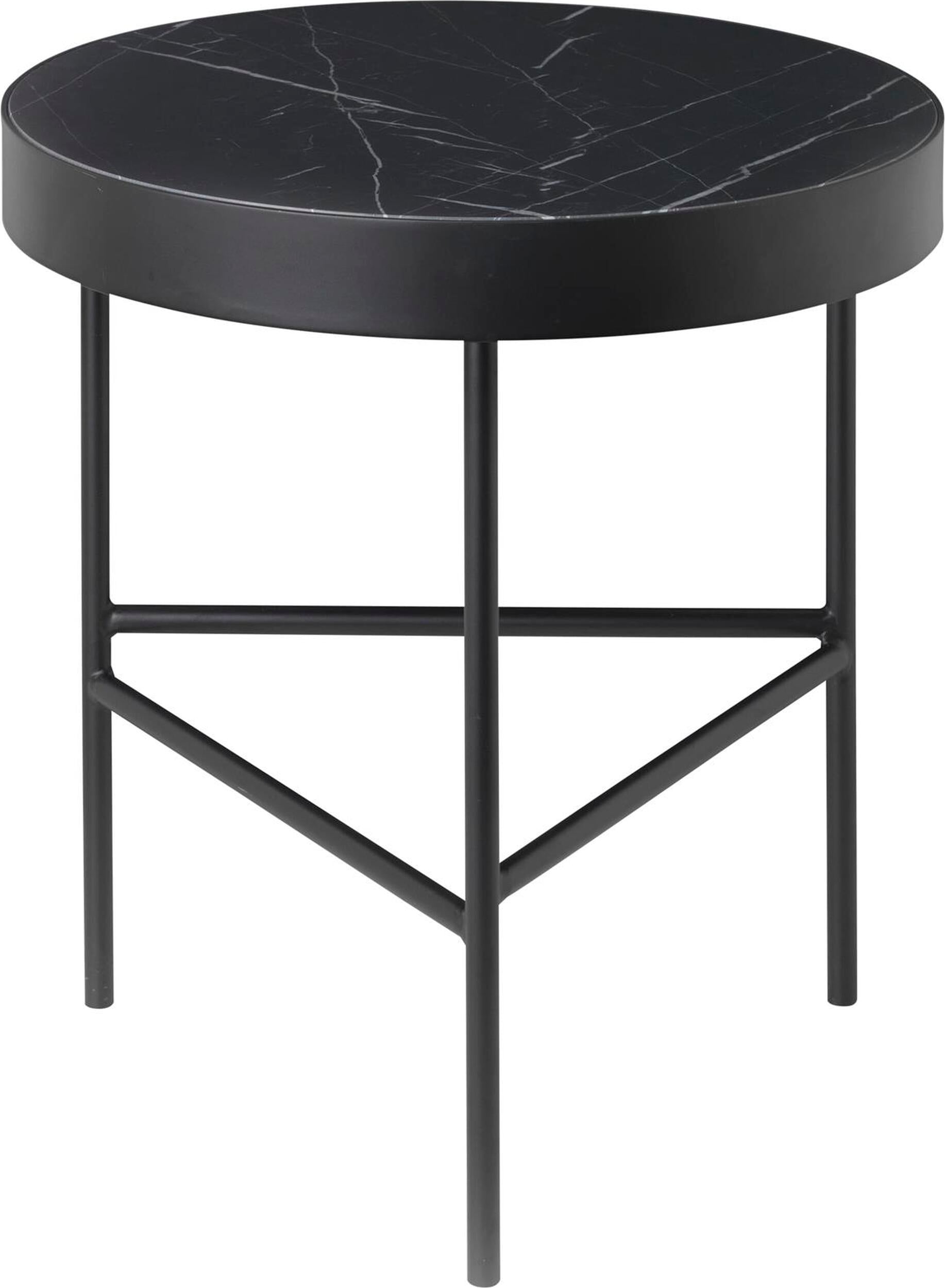 Marble Kaffeetisch klein schwarz
