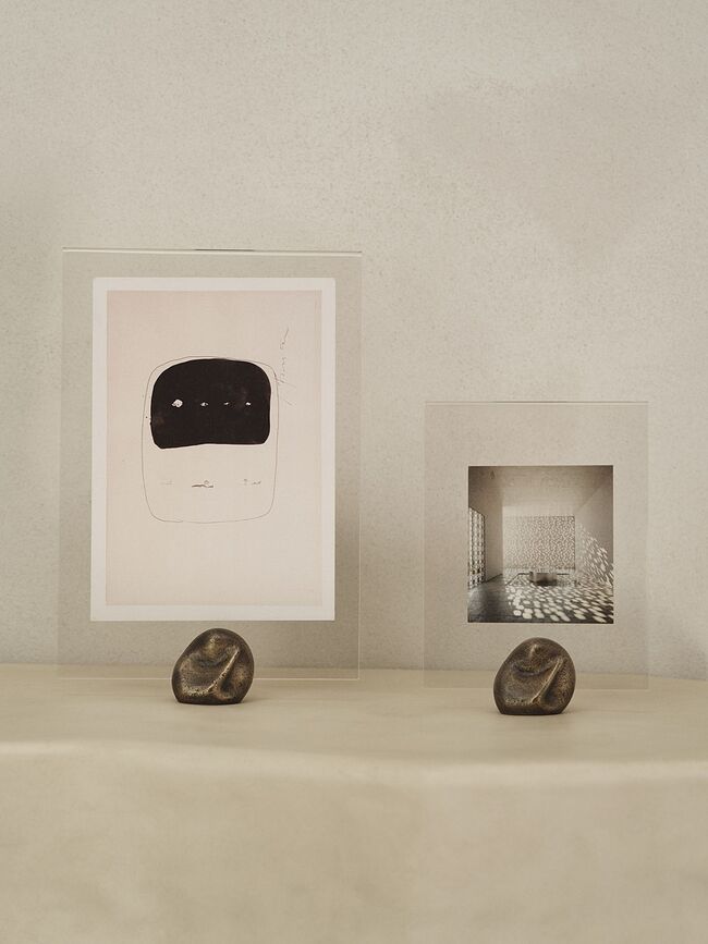 Marco de fotos de latón antiguo Gravel, A5