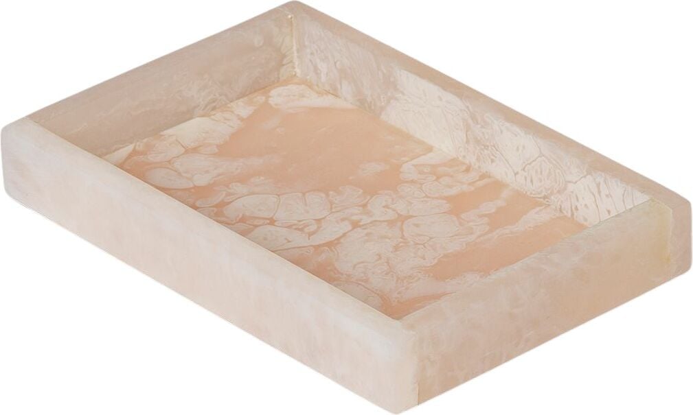 Mist Dekoratives Tablett 10 x 15 cm Perlrosa