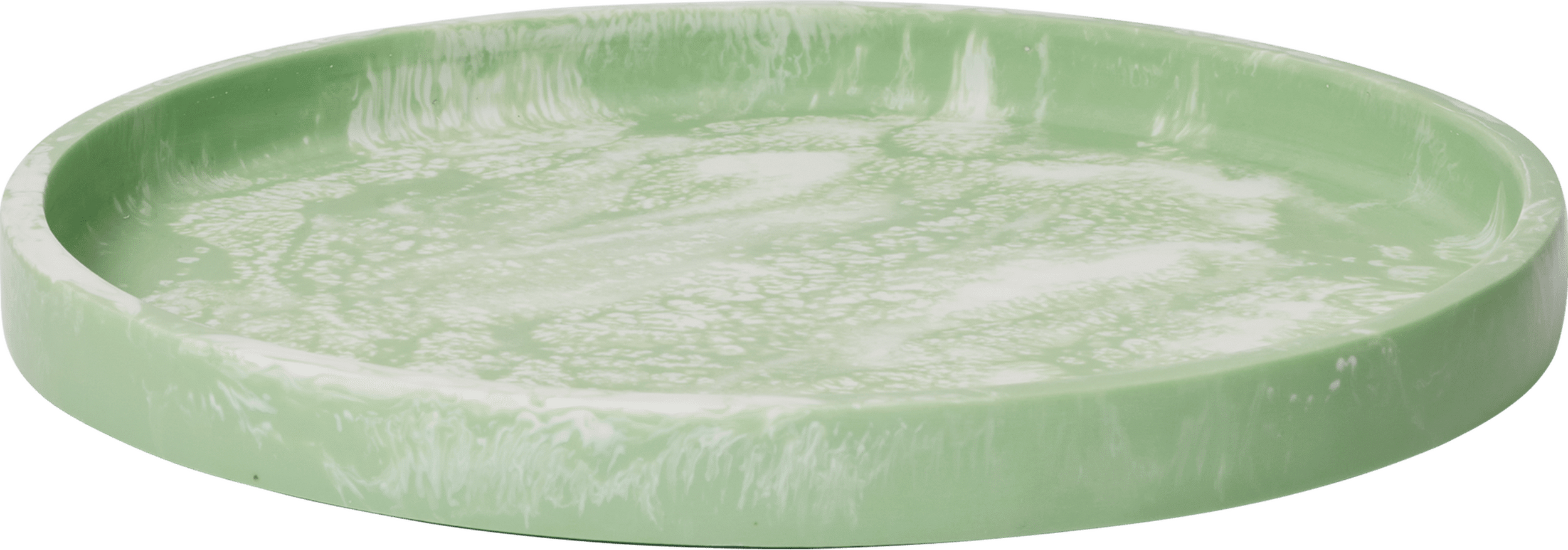 Mist Dekotablett rund 30 cm, mintfarben