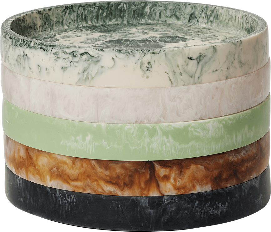 Mist Plateau décoratif rond, 20 cm, émeraude