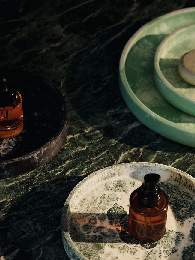 Mist Plateau Décoratif rond, 30 cm, marron